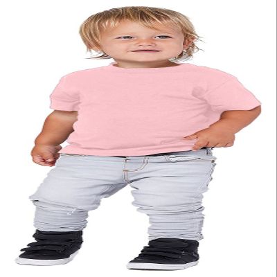 BELLA+CANVAS Toddler Jersey Short-Sleeve T-Shirt 2T Pink