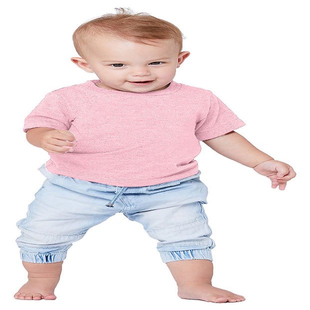 Bella + Canvas Infant Jersey Short Sleeve T-Shirt 3-6MOS PINK