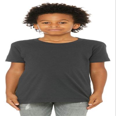 Bella + Canvas Youth Jersey Short-Sleeve T-Shirt S DARK GREY