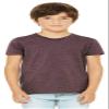Bella + Canvas Youth CVC Jersey T-Shirt,HEATHER MAROON,L view 1