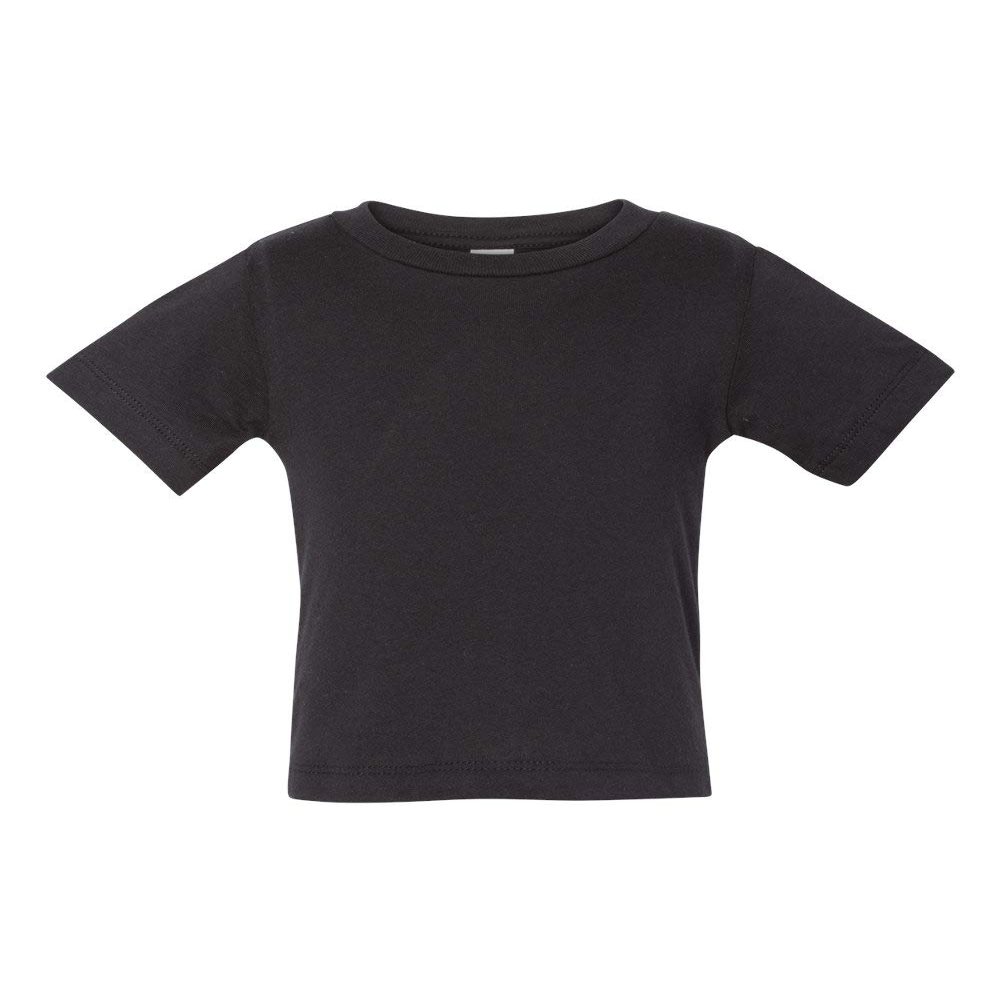BELLA+CANVAS Infant Jersey Short Sleeve T-Shirt 12-18MOS Black