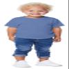 Bella + Canvas Infant Triblend Short Sleeve T-Shirt 12-18MOS BLUE TRIBLEND view 1
