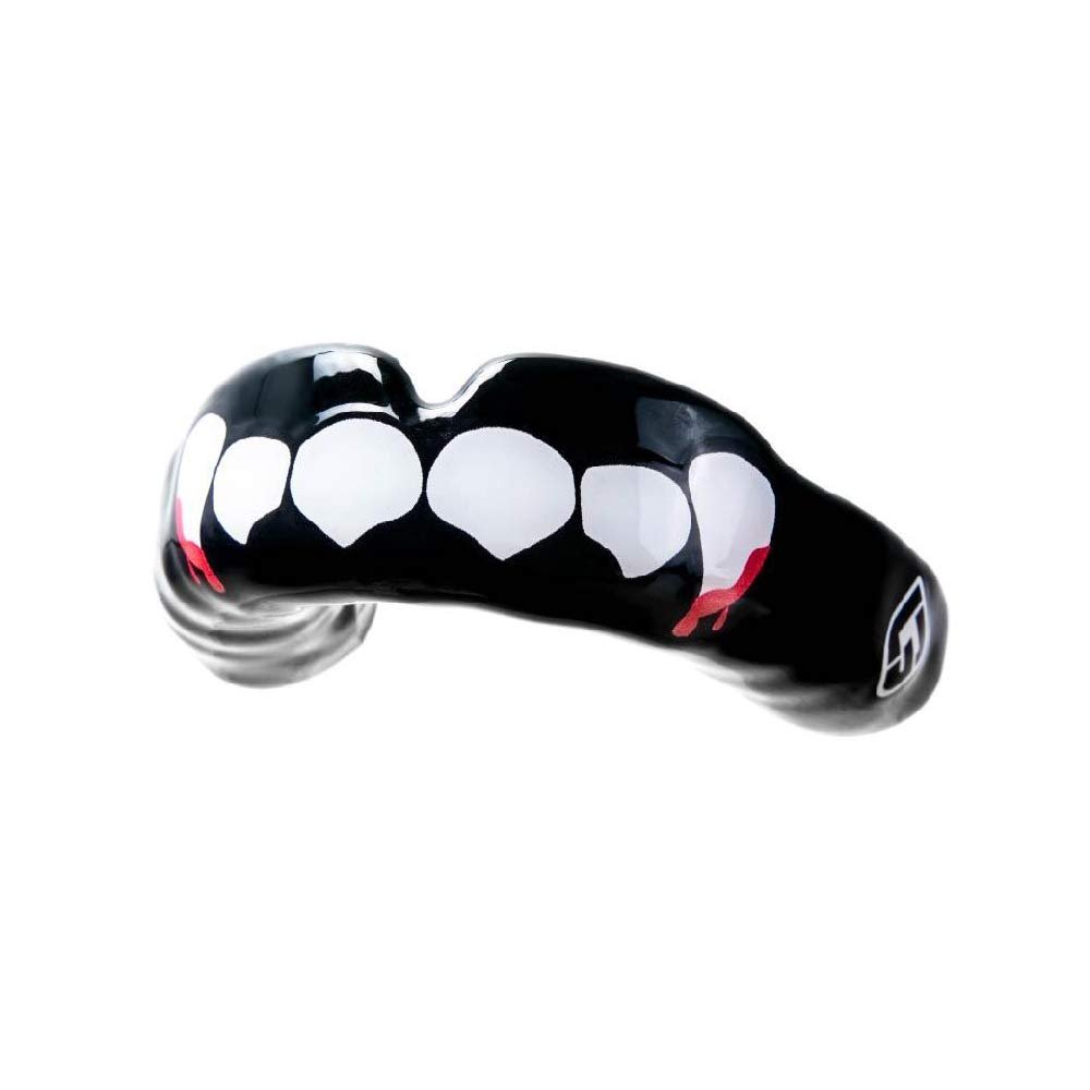 GuardLab APEX Mouthguard w/Case | Football, Basketball, Boxing, Wrestling, Soccer, Karate, Hockey, MMA | Adult & Youth | Pre-Indented for a Precise Fit (APEX/Bloodlust, Large)