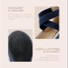DREAM PAIRS Women's Comfortable Fashion Elastic Ankle Straps Flats Shoes,Size 6.5,Navy-1,Sole_Stretchy view 4