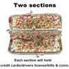 Sanxiner Cute Floral Buckle Coin Purses Vintage Pouch Kiss-lock Change Purse Wallets view 4