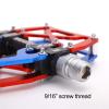 MZYRH Mountain Bike Pedals, Ultra Strong Colorful CNC Machined 9/16" Cycling Sealed 3 Bearing Pedals(Blue Red 3 Bearings) view 4