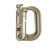 10 Pack Multipurpose D-Ring Grimlock Locking for Molle Webbing with Zippered Pouch by BOOSTEADY (Brown) view 3