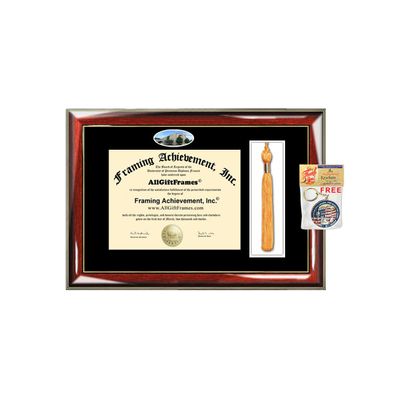Boston University Tassel Diploma Frame Graduation Tassel Box School Campus Photo Custom Degree Framing Graduation Tassel Box Gift Bachelor Master MBA Doctorate PHD Certificate Holder Case