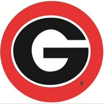 4 Inch UGA Power G University of Georgia Bulldogs Logo Removable Wall Decal Sticker Art NCAA Home Room Decor 4 by 3 Inches