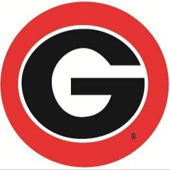 4 Inch UGA Power G University of Georgia Bulldogs Logo Removable Wall Decal Sticker Art NCAA Home Room Decor 4 by 3 Inches
