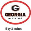 5 Inch University of Georgia Athletics Power G Logo Bulldogs UGA Removable Wall Decal Sticker Art NCAA Home Room Decor 5 by 3 Inches view 2