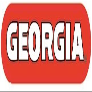 7 Inch Black Text University of Georgia Bulldogs UGA Logo Removable Wall Decal Sticker Art NCAA Home Room Decor 7 by 2 Inches