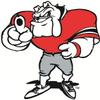 3 Inch UGA Hairy Dog Logo University of Georgia Bulldogs Mascot Removable Wall Decal Sticker Art NCAA Home Room Decor 3 by 3.5 Inches view 1