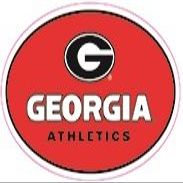 4 Inch University of Georgia Athletics Power G Logo Bulldogs UGA Removable Wall Decal Sticker Art NCAA Home Room Decor 4 by 2.5 Inches