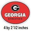 4 Inch University of Georgia Athletics Power G Logo Bulldogs UGA Removable Wall Decal Sticker Art NCAA Home Room Decor 4 by 2.5 Inches view 2
