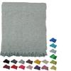Kakaos Solid Color Cotton Yoga Blankets with Matching Tassels (Gray) view 1