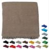 Kakaos Deluxe Solid Color Yoga Blankets with Matching Tassels (Brown) view 1
