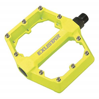 Exustar Flat BMX, Pedal Cycle Unisex Adult, Yellow, 115x108mm