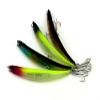 LENPABY 4pcs/lot Hard Plastic Bent Minnow Fishing Lures bass Wobble Swimbaits Bass Trout Fishing Tackles for Saltwater and Freshwater 11.5cm/4.53"/11.8g view 2