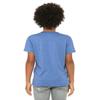 BELLA + CANVAS Youth Unisex Jersey Tee L Heather Columbia Blue view 3