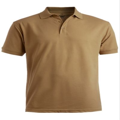 Big and Tall Short Sleeved Non Pocket Polo's up to 6XT 9 Colors (5XT, Tan)