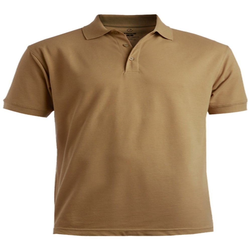 Big and Tall Short Sleeved Non Pocket Polo's up to 6XT 9 Colors (5XT, Tan)