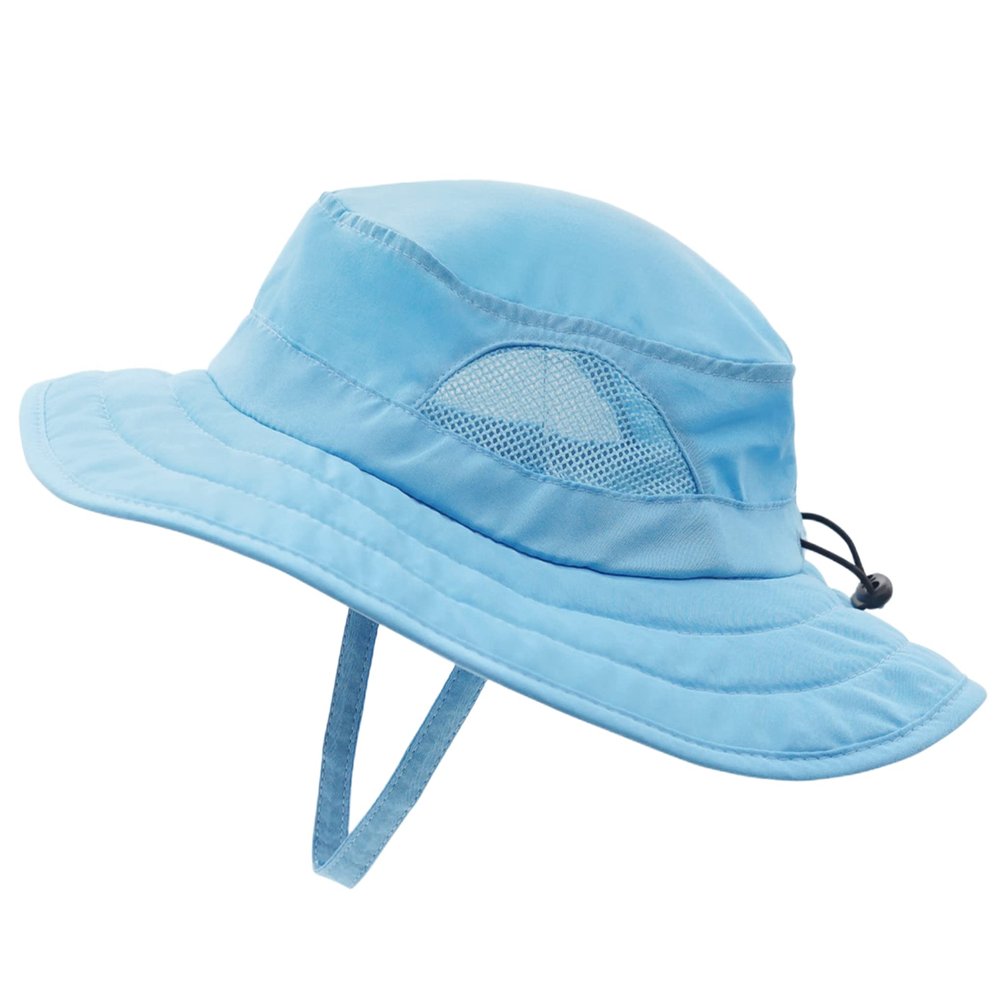 Connectyle Kids UPF 50+ Bucket Sun Hat UV Sun Protection, Aqua Blue, 2-6T