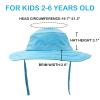 Connectyle Kids UPF 50+ Bucket Sun Hat UV Sun Protection, Aqua Blue, 2-6T view 2