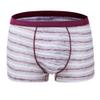 DIOWW Cotton Panties for Men - Silm Striped Shorts Mens Boxer Briefs Stretchy Underwear Plus Size Panties (3XL, Red) view 1