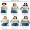 Emmalise Women's Junior and Plus Size Vneck Tshirt Long Sleeves Shirt Tee, Large, Mint view 3