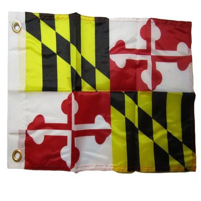 12x18 12"x18" Maryland State MD 100% Polyester Motorcycle Boat Flag Grommets