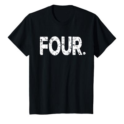 Kids Fourth Birthday Boy Shirt, Four Year Old Birthday Boy Outfit T-Shirt