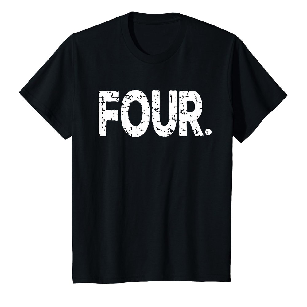 Kids Fourth Birthday Boy Shirt, Four Year Old Birthday Boy Outfit T-Shirt