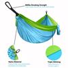 Gold Armour Camping Hammock - XL Double Hammock Portable Hammock Camping Accessories Gear for Outdoor Indoor with Tree Straps, USA Based Brand (Sky Blue and Lime Green) view 2