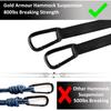 Gold Armour Camping Hammock - XL Double Hammock Portable Hammock Camping Accessories Gear for Outdoor Indoor with Tree Straps, USA Based Brand (Sky Blue and Lime Green) view 4
