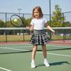 Mesinsefra Girl's Kids Pleated Knit Flare A Line Mini Skirt Black White Tag 170cm-66(13-14Y) view 3