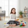 Mesinsefra Girl's Kids Pleated Knit Flare A Line Mini Skirt Black White Tag 170cm-66(13-14Y) view 4