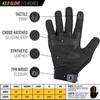 Valken Kilo Padded Knuckle Gloves - Black - Small view 3