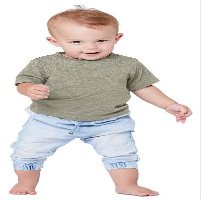 Bella + Canvas Infant Jersey Short Sleeve T-Shirt 6-12MOS HEATHER STONE
