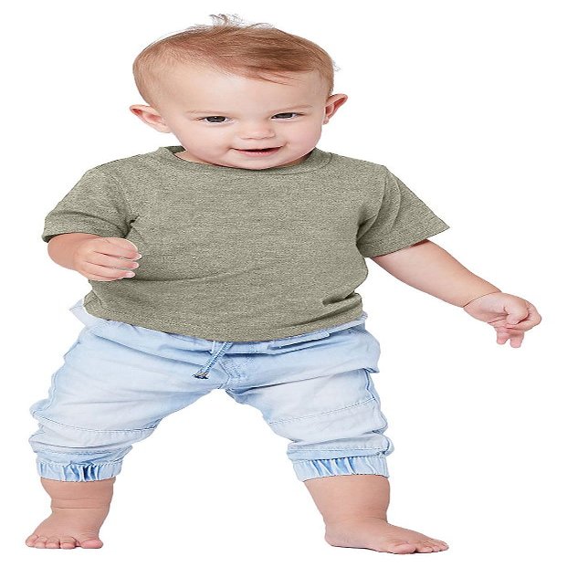 Bella + Canvas Infant Jersey Short Sleeve T-Shirt 6-12MOS HEATHER STONE