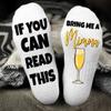 DESIGNS BY KARY Funny Mimosa Socks for Women  Funky Drink Lover Gift Idea, Christmas Stocking Stuffers view 3