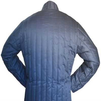 Thick Padded Zig Zag Design Gambeson ABS (Black, 39 inch)
