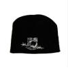 8" Black Powmia POW MIA Barbedwire Embroidered Beanie Skull Cap Hat view 1