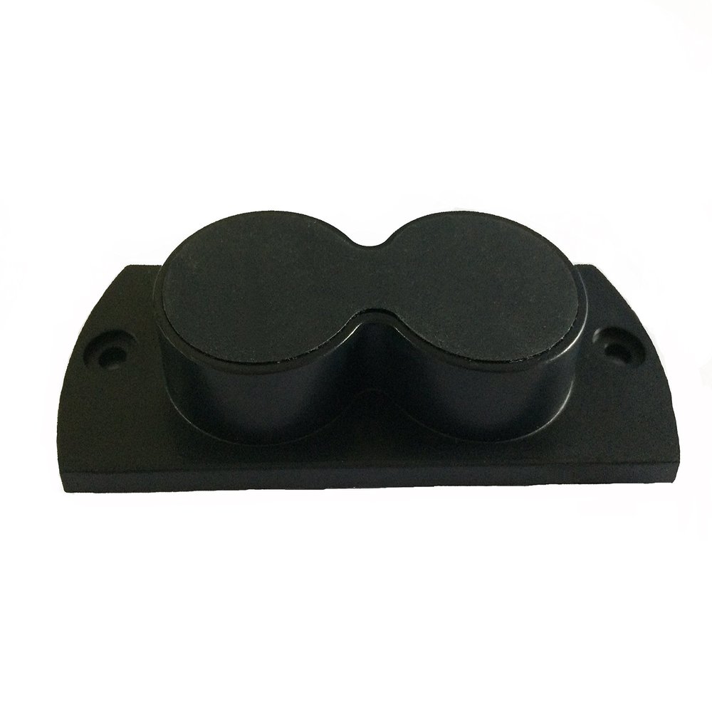U.S. Solid 2-Pack Gun Magnet Mount with Protective Rubber Coating, for Concealed Mounting of Handguns, Pistols, and Revolvers in Home,Truck, Office, or Car
