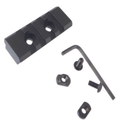TUFFORCE 4 Slots Rail for M-Lok Rail Base, Magpul Mounting System, Flat Mount, MT-4M, 60 mm / 2.2" Length9.5 mm Thickness