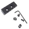 TUFFORCE 4 Slots Rail for M-Lok Rail Base, Magpul Mounting System, Flat Mount, MT-4M, 60 mm / 2.2" Length9.5 mm Thickness view 1