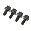 Wanyifa Titanium M5x12mm with Washers Bicycle Water Bottle Cage Hex Bolts Pack of 4 (Black) view 3