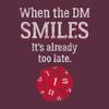 UGP Campus Apparel - When The DM Smiles It's Already Too Late - Funny Tabletop Gaming T-Shirt - Small - Maroon view 2
