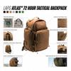 LA Police Gear LAPG Atlas 72 Hour Tactical Backpack for Men & Women, Large Bug Out Bag with MOLLE System, Hiking Hunting Combat Backpack, Grey view 2