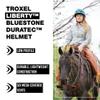 Troxel Liberty Ultralight Horse Riding Helmet, Low-Profile Adjustable Design, Safety Horseback Riding Gear, Medium (7-7-1/4), Bluestone Duratec view 2